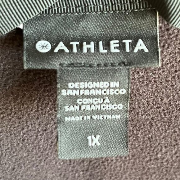 Athleta Zip-Up Triumph Hoodie 1X Black Jacket - Picture 11 of 13